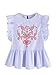 Floerns Women's Striped Embroidery Ruffle Peplum Top Blouse