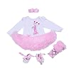 BABYPREG Baby meisje eerste verjaardag Outfit pasgeboren peuter verjaardag Tutu jurk met schoenen hoofdband set