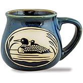 Cape Shore Bean Pot Coffee Tea Mug Cup, Loon Gifts for Birthday Christmas, 16 Oz