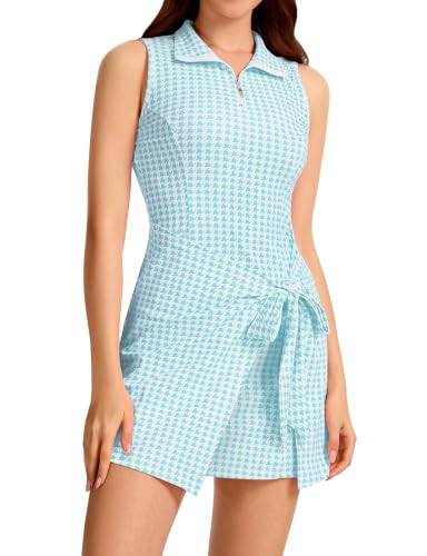 Viracy Tennis Dress Women's Sleeveless Stand Collar