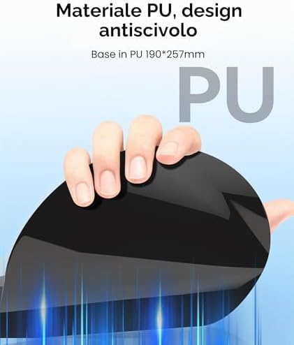 Tappetino Mouse con Poggiapolsi Gel,Ergonomico Mouse Pad con Base Antiscivolo per Casa e Ufficio(Gattino-3)