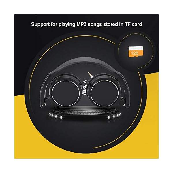 Topiky-Wired-HeadsetsFoldable-Compact-Corded-Stereo-HiFi-Music-Headphone-with-Rotatable-Ear-CupAdjustable-HeadbandSupport-TF-CardLINE-IN-Audio-Inputfor-OfficeGameLeisure Topiky Wired Headsets,Foldable Compact Corded Stereo HiFi Music Headphone with Rotatable Ear Cup,Adjustable Headband…