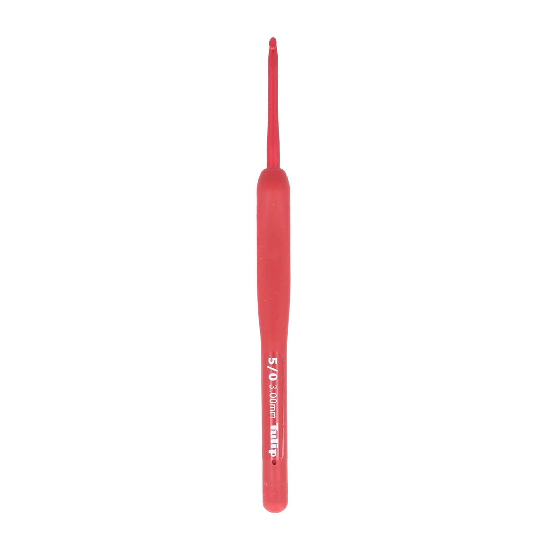 Tulip Etimo Red Crochet Hook Soft-Grip 3 mm Single Hook โ image 1