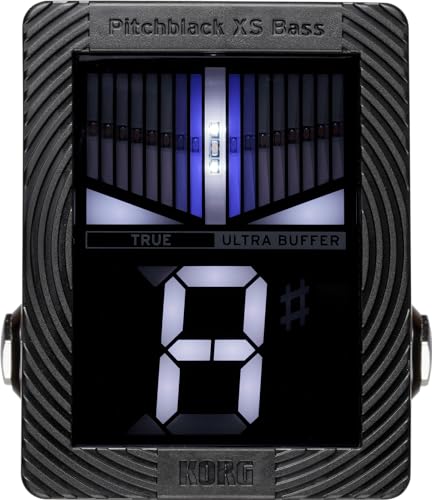 Korg Pitchblack X Series - PB-XS-BASS Compact Chromatic Pedal Tuner for Bass Guitar - Black