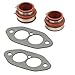 Dual Port Intake Installation Kit, Rubber, Red Boots, Compatible with Dune Buggy
