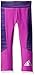adidas Little Girls' Performance Tight Legging, Shock Purple, 4