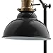 Amazon Brand – Stone & Beam Walters Vintage Task Table Desk Lamp With LED Light Bulb - 7.6 x 10 x 19.9 Inches, Black