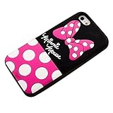 JBG Cute Disney Cartoon Shadow Soft Silicone Back Case Cover for iPhone 5 / 5S Minnie Mouse