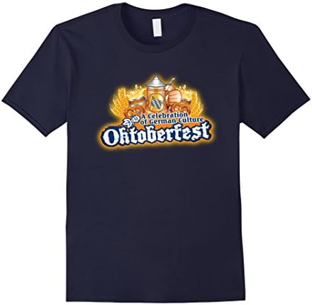 Mens Octoberfest tee shirt Oktobeerfest T-Shirt Party Costume Large Navy
