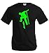 buXsbaum T-Shirt Skateboarding-S-Black-Neongreen