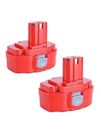 biswaye 2 Pack 1822 Batería de repuesto 18 V 3000 mAh para Makita 1823, 1833, 1834, 1835, 1835 F 192828 1 192829 9 193061 8 193102 0 193140 2, 193159 1 193783 0
