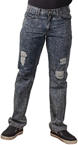 Request Men's Acid Wash Jeans in Vintage Acid Blue Vintage Acid Blue Jeans 32 X 30