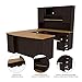 Bestar Manhattan U-Shaped Workstation, Secret Maple/Chocolate