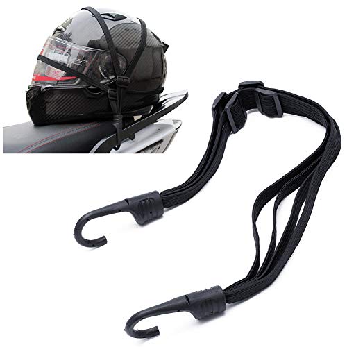 Portable Motorcycles Cargo Helmet Luggage Holder Net Buckle Rope Strap Hook Elastic 60cm 1pc - Thumbnail 2