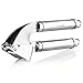 Simple Chef Stainless Steel Garlic Press & Silicone Peeler Set – Easy to Use & Easy to Clean – Perfect for Mincing, Crushing, Pressing & Peeling