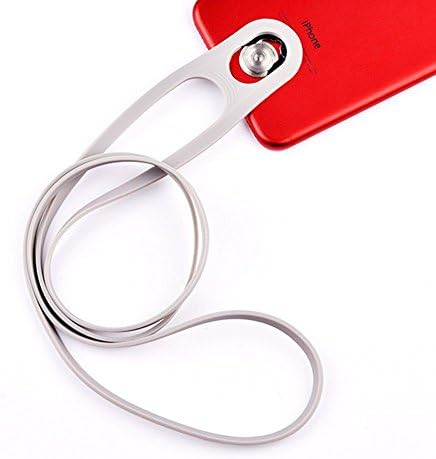 Universal iPhone 7 8 Neck Lanyard Strap - Holds Your Phone Necklace Hanging Lanyard - Stretchy Silicone Phone Strap For Any Phone/ Flip Phone