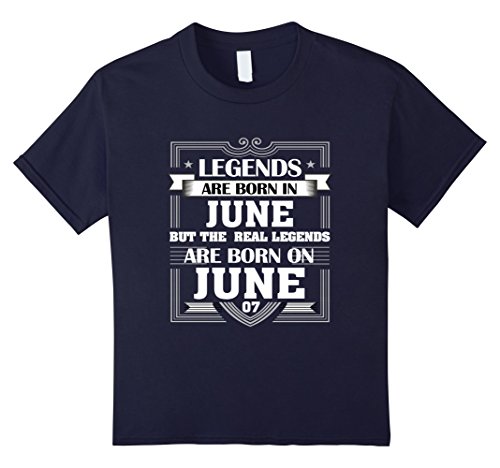 Unisex Child Legends Are Born On June 07 T Shirt June Birthday Gifts 12 Navy Buy Online In Antigua And Barbuda At Antigua Desertcart Com Productid