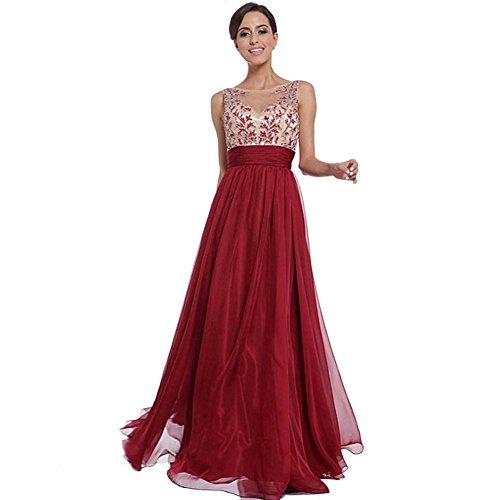 Orangeskycn Women Long Maxi Cocktail Party Ball Prom Gown Formal Dress (L)