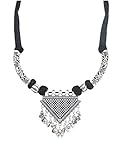 Sansar India Bollywood Oxidized Choker Thread Indian Necklace Jewelry for Girls and Women
