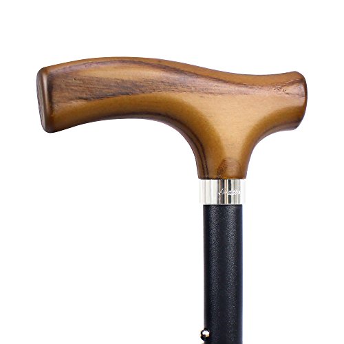 image for Ez2care Gratia Folding Cane, Luxury Walking Stick Mobility Aid with Ca