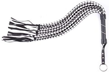 Cherryhenhong Game SpànkîngF-loggĒr Rich, Pu Leather Fun y Snake Weave Loose Diamond Handle Whip Toy pet BóńdÀgĒ