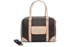 Betop House Pet Carrier Tote Around Town Pet Carrier Portable Dog Handbag Dog Purse for Outdoor Travel Walking Hiking, Brown,