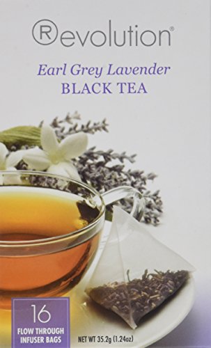 Revolution Tea, Earl Grey Lavender, 16 Flow-through Infuser Bags in a Stay-Fresh Container
