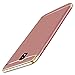 Galaxy J5 Pro J530 Case, Ranyi [3 in 1 Hybrid] [Anti-slip] [Metal Texture] Electroplated Bumper + Matte Back Cover 3 in 1 Case for Samsung Galaxy J5 Pro J530 International Version (2017), rose gold