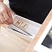 inDomit Pencil Tray Drawer Pop-up Self-Adhesive Pen Phone Storage Under Desk Organizer (Blue & White)