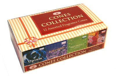 Darshan Incense Cone Collection - Assorted Fragrances - 12 Boxes Of Incense Cones 120 Cones Total