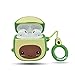 Airpods Case, TXGOT 3D Cute Cartoon Fruit Avocado Airpods Cover Soft Silicone Rechargeable Headphone Cases,Shockproof Protective Premium Silicone Cover and Skin for Apple AirPods 1st/2nd Charging Casethumb 1