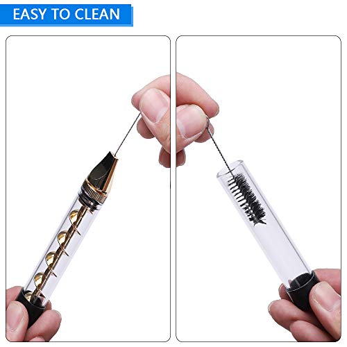 Glass Tube Kit for Herbs and Spices with 2 x Glass bottle 2 x O-Rings 2 x Rubber Caps 2 x Cleaning Brush 1 x Packing Box (gold)