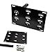 iJDMTOY No Drill Front Bumper Tow Hook License Plate Mounting Bracket Adapter Kit for 2013-2018 Nissan 370z (Excluding Nismo Bumper)