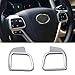 Beautost Fit for Toyota Highlander 2015 2016 2017 2018 2019 Wheel Steering Trim Panel Cover Matte