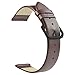 ZLIMSN Soft Genuine Leather Watch Band 18mm 20mm 22mm Brown Black Smooth Thin Full Grains Strap