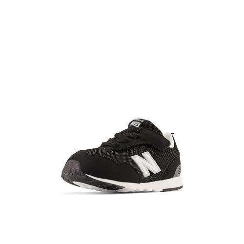 New Balance Kid's 515 V1 New-b Hook and Loop Sneaker, Black/White, 8 Toddler