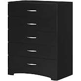 South Shore Step One 5-Drawer Chest Pure Black, Contemporary