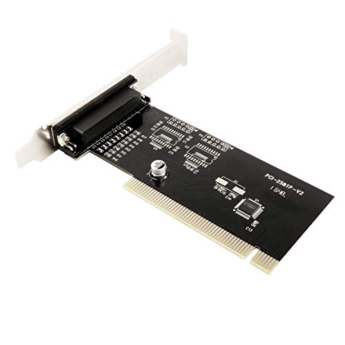Ubit PCI-1P Parallel Port Expansion Cards, Multiple PCI to DB25 LPT Converter Adapter Controllers, 25-Pin Interface Cards for Desktop PC Printers - Thumbnail 2