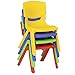 Best Choice Products Multicolor Set of 6 Kids Plastic Stacking School Chairs Set, 10