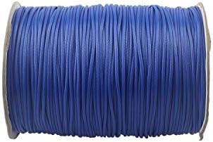 200 Yards 1.0 mm Waxed Jewelry Making Cord Waxed Beading String Craft DIY Thread (RoyalBlue)
