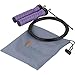 DiBoBo Premium Quality Jump Rope for Home Exercise or Gym Fitness - High-Speed Cardio for MMA, Boxing and Athletic Training - Adjustable Length, Anti-Tangle, Anti-Kink (Purple)