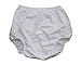 Haian Adult Incontinence Pull-on PVC & Cotton Flannel Pants Color White (Large)
