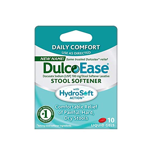 DulcoLax Stool Softener, Liquid Gels, 100 Count, Gentle, Stimulant Free