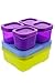 Rubbermaid Lunch Blox Sandwich Kits w/ Side and Snack Containers - 3 Kits