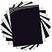 MiPremium PU Heat Transfer Vinyl HTV in Black and White, Iron On Vinyl Starter Pack (10 x Sheets) for T Shirts Sports Clothing & Fabrics, Easy to Cut & Press HTV Vinyl (Black & White x 10)
