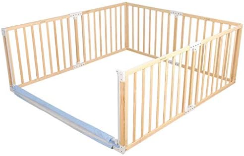 YOUXD Wooden Baby Play Fence, Detachable Indoor Family Toddler Crawling Safety Fence