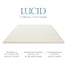 LUCID 2 Inch Ventilated Memory Foam Mattress Topper, Twin XL Size, Dorm Room Essentials