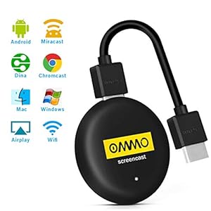 OMMO WiFi Dongle HDMI Screen Mirroring, 5G/2.4G 4K/30Hz 1080p Supporto Miracast Airplay DLNA per smartphone Android… - immagine 1