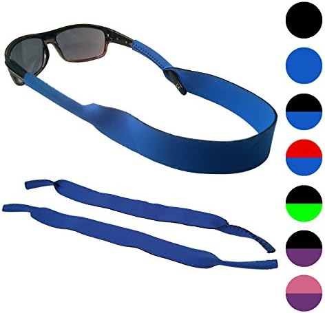 Sunglasses and Glasses Safety Strap - 2 Pack | Anti-Slip and Fast Drying Sport Glasses Strap (Blue)