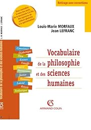 Nouveau vocabulaire de la philosophie et des sciences humaines
